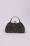 Dazzling crystal studded clutch