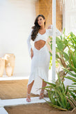 Santorini White Dress