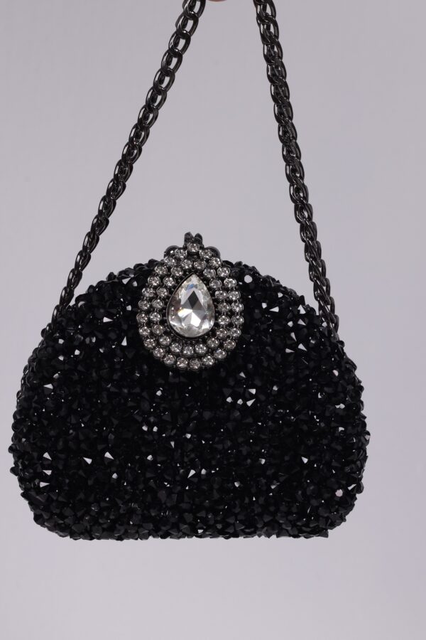 Teardrop Treasure Clutch Silver