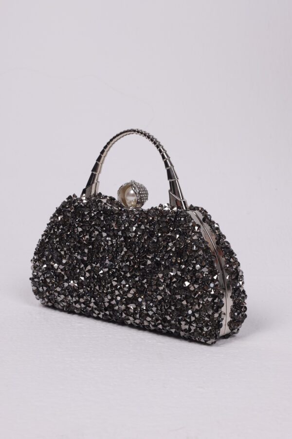 Dazzling crystal studded clutch